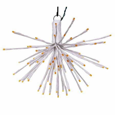 HAZ 16 x 14 in. 80 Starburst LED Wide Angle Light, White & Orange HA3254965